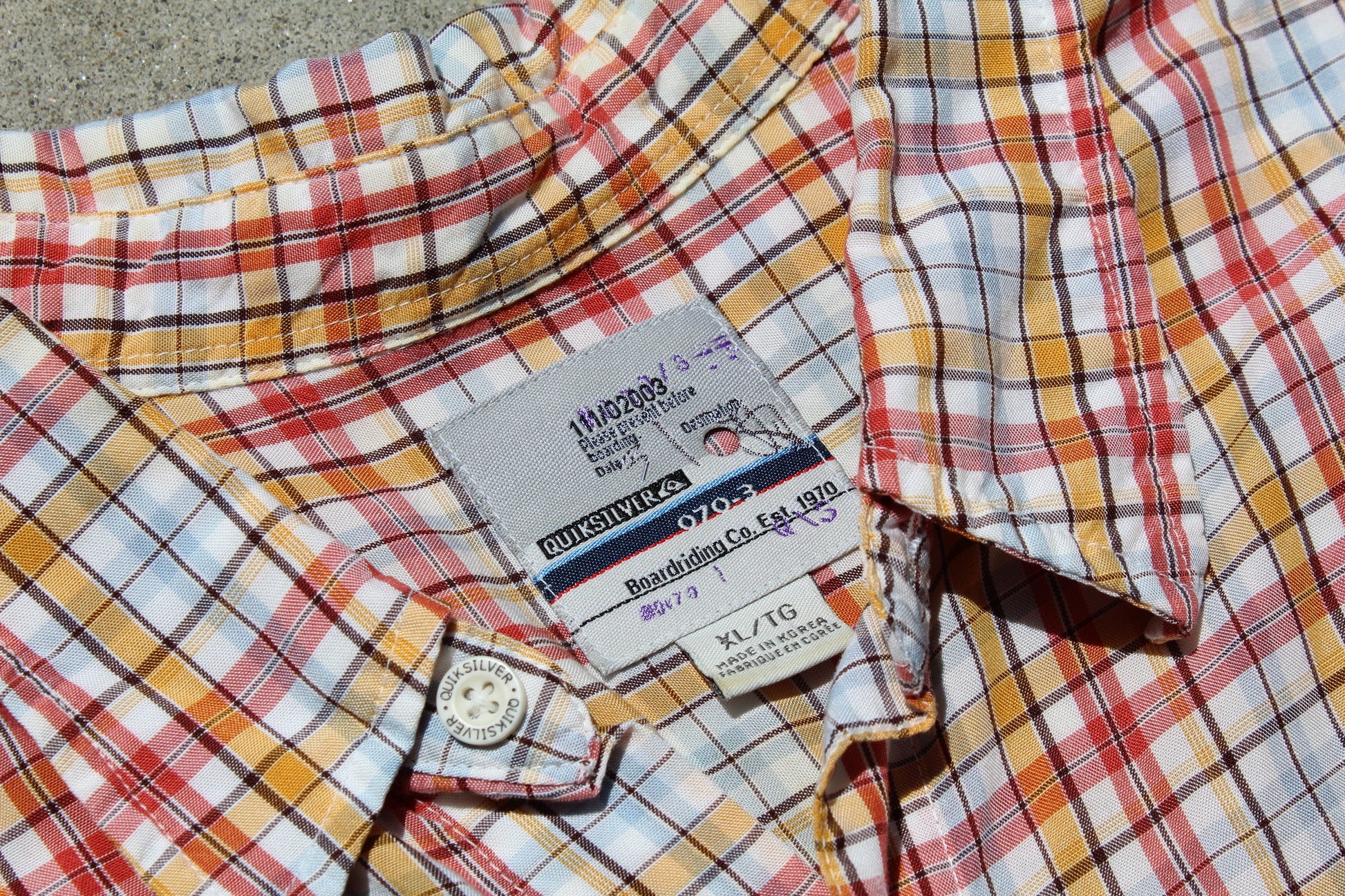 00s Quiksilver Checkered Baggy Overshirt (L) - Revival Surfwear